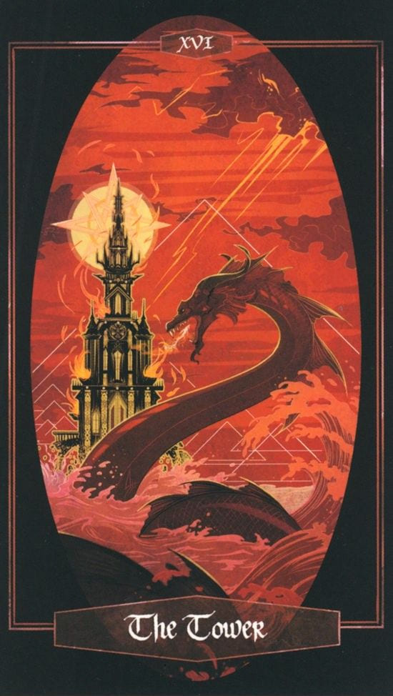 The Tower — The Children of Litha Tarot