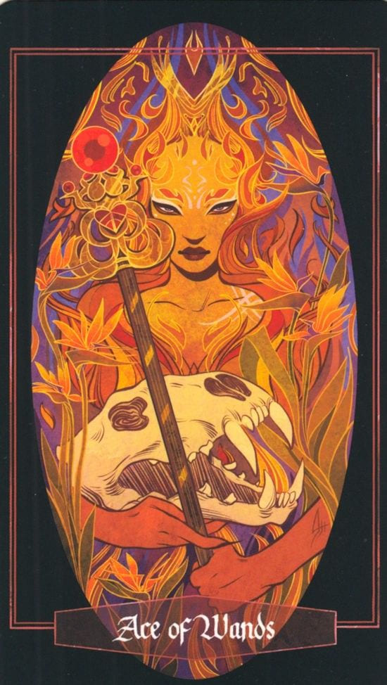 Ace of Wands — The Children of Litha Tarot