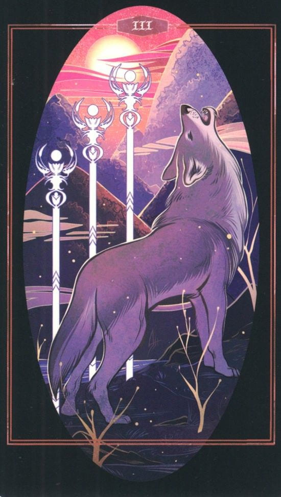 Three of Wands — The Children of Litha Tarot