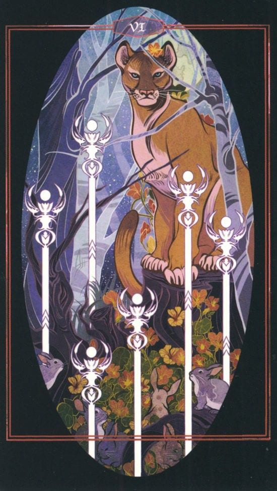 Six of Wands — The Children of Litha Tarot