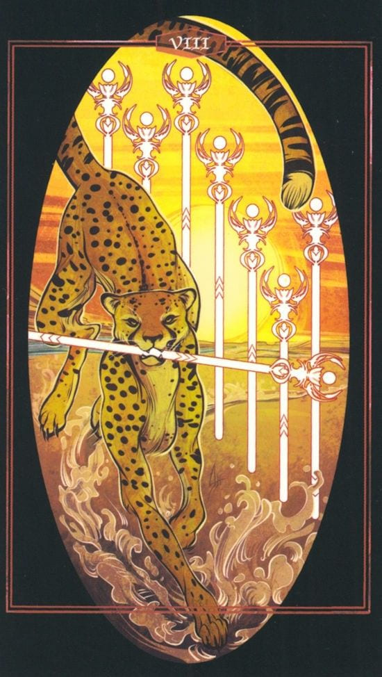 Eight of Wands — The Children of Litha Tarot