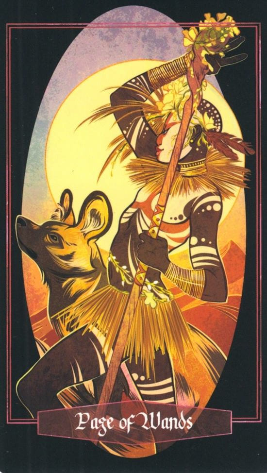 Page of Wands — The Children of Litha Tarot