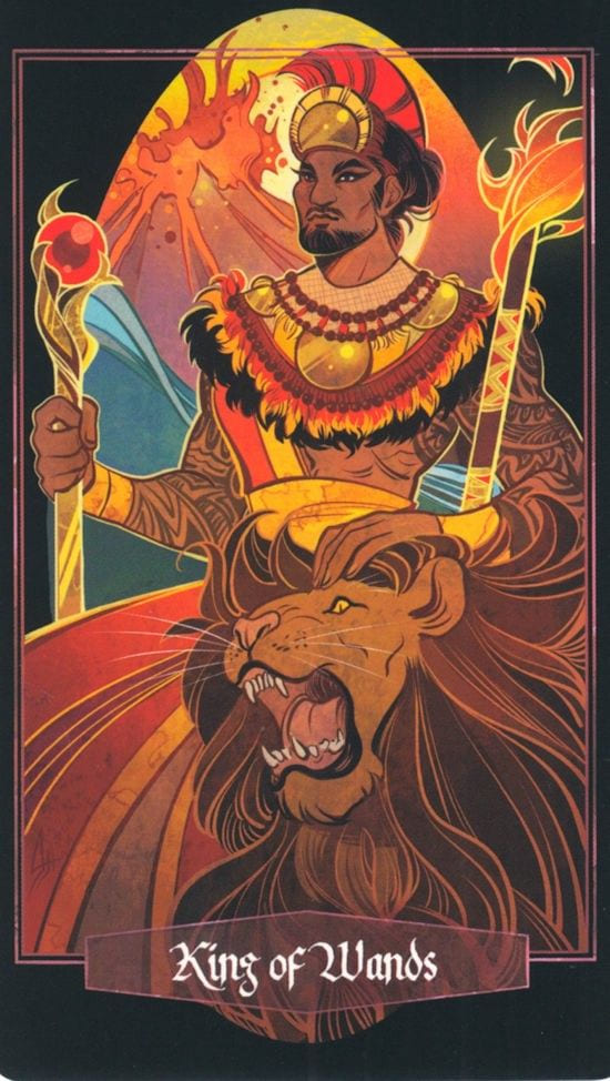 King of Wands — The Children of Litha Tarot