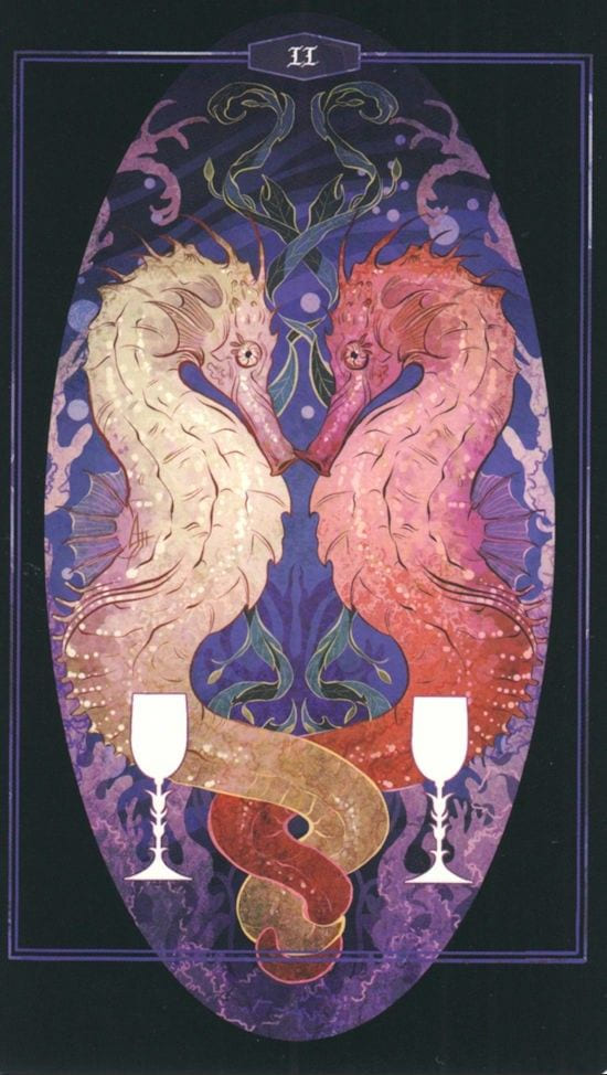 Two of Cups — The Children of Litha Tarot
