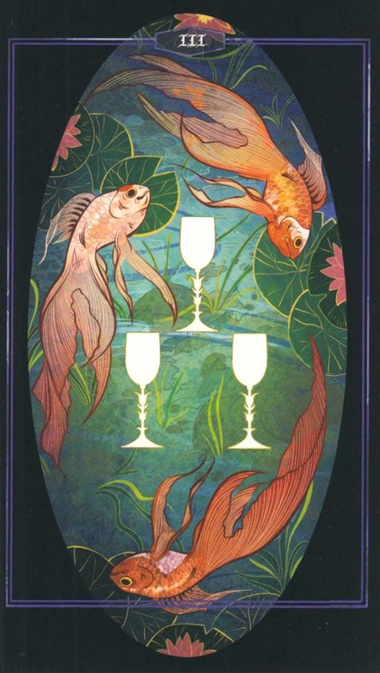 Three of Cups — The Children of Litha Tarot