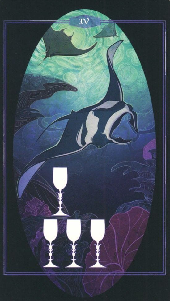 Four of Cups — The Children of Litha Tarot