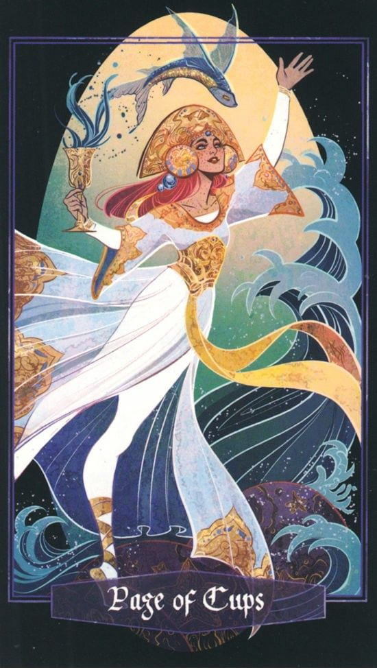 Page of Cups — The Children of Litha Tarot