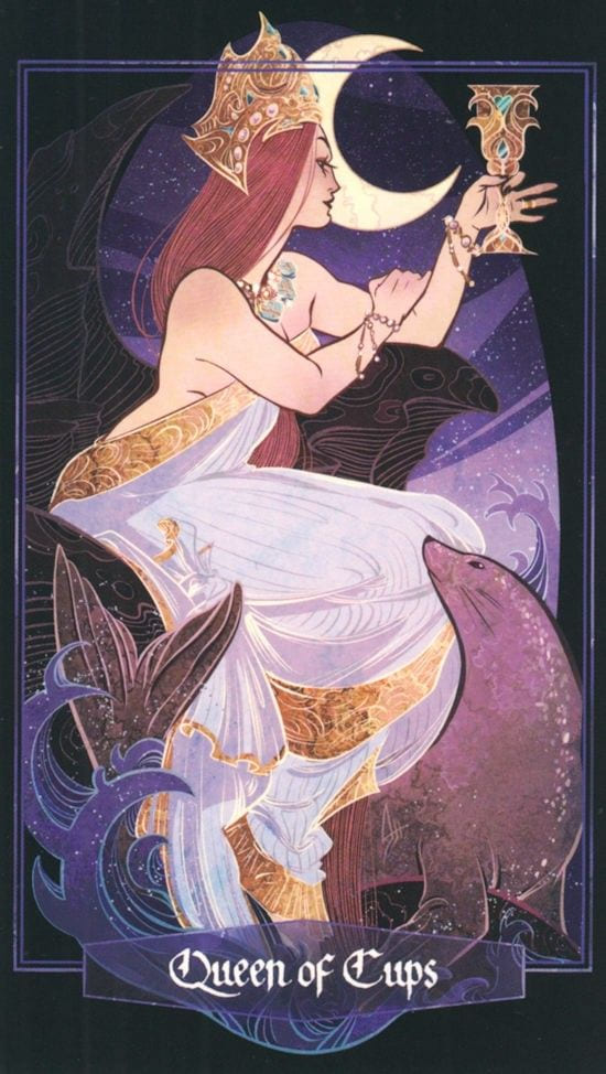 Queen of Cups — The Children of Litha Tarot