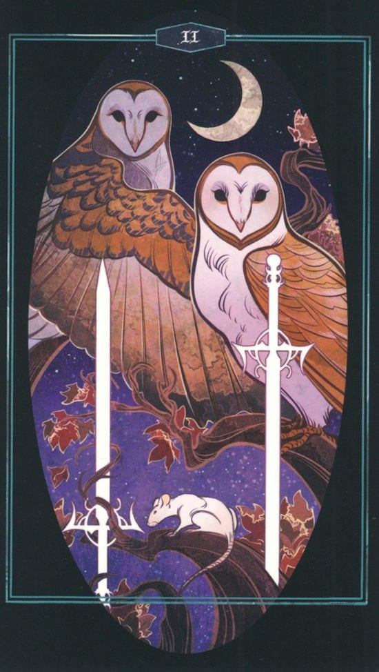 Two of Swords — The Children of Litha Tarot