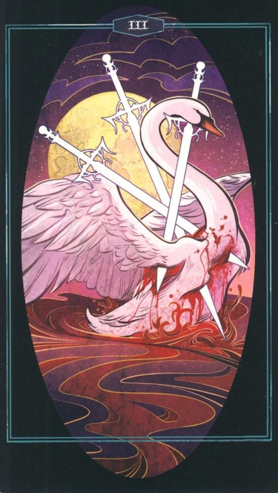 Three of Swords — The Children of Litha Tarot