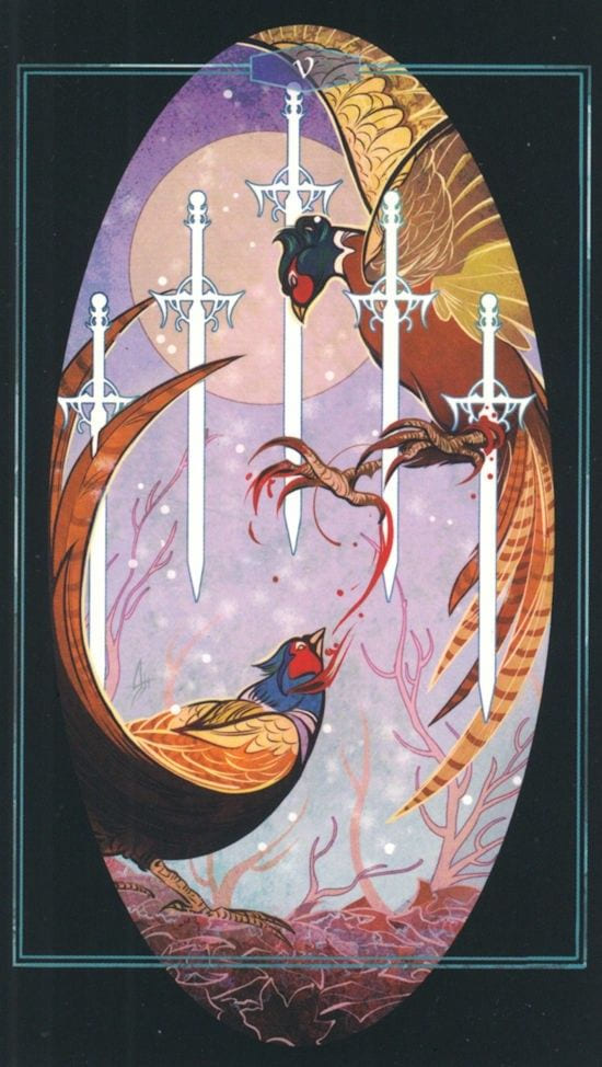 Five of Swords — The Children of Litha Tarot