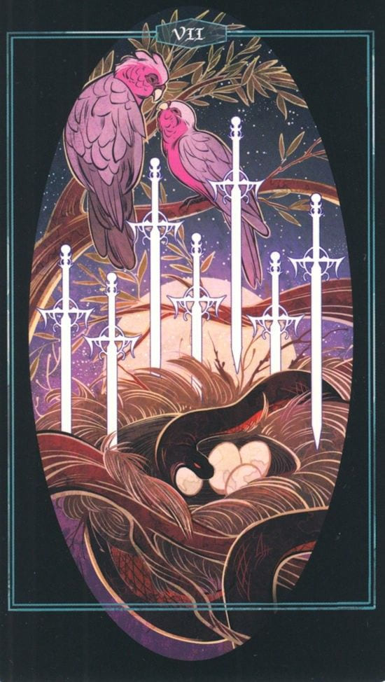 Seven of Swords — The Children of Litha Tarot