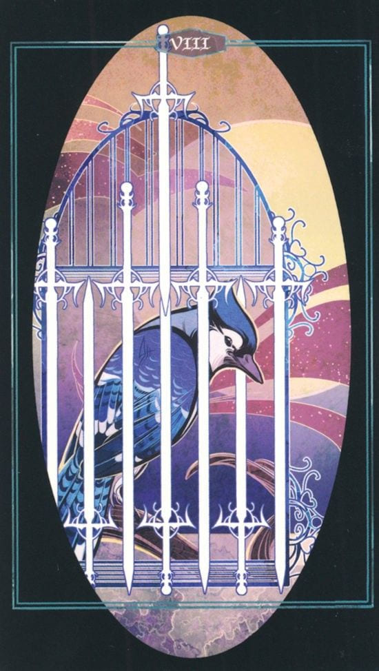 Eight of Swords — The Children of Litha Tarot