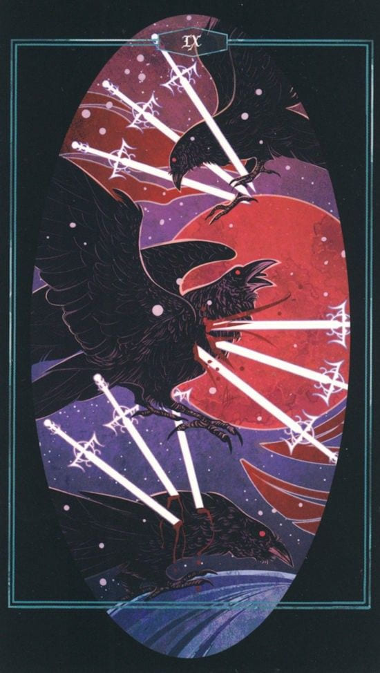 Nine of Swords — The Children of Litha Tarot