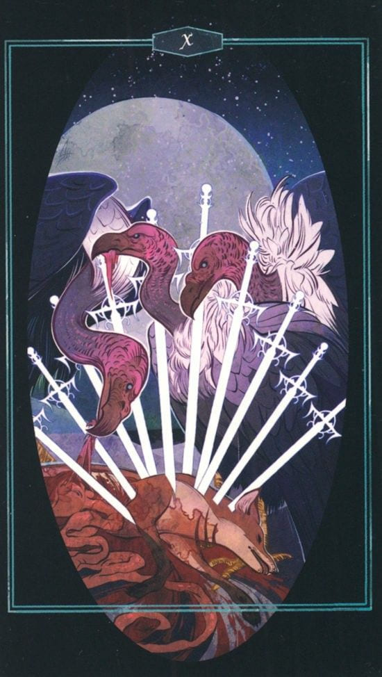 Ten of Swords — The Children of Litha Tarot