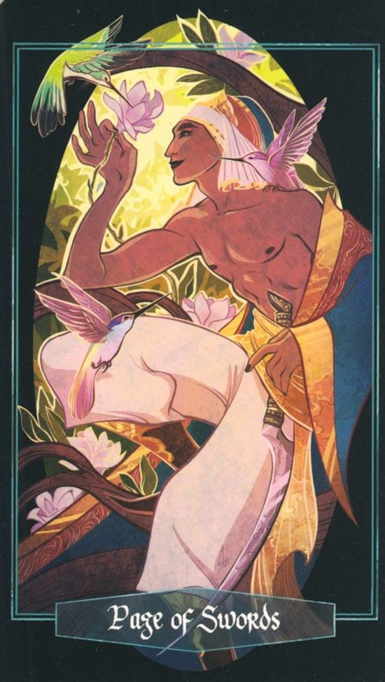 Page of Swords — The Children of Litha Tarot