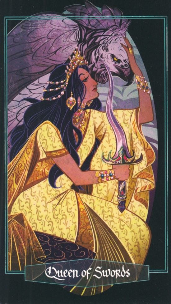 Queen of Swords — The Children of Litha Tarot