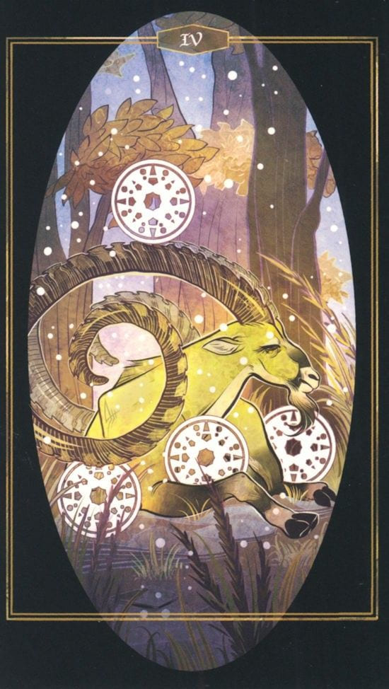Four of Pentacles — The Children of Litha Tarot