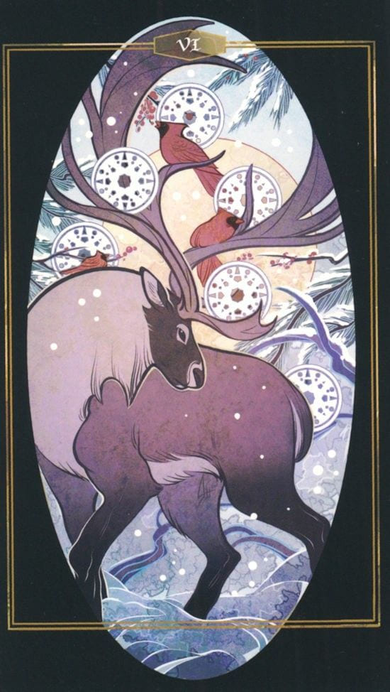 Six of Pentacles — The Children of Litha Tarot