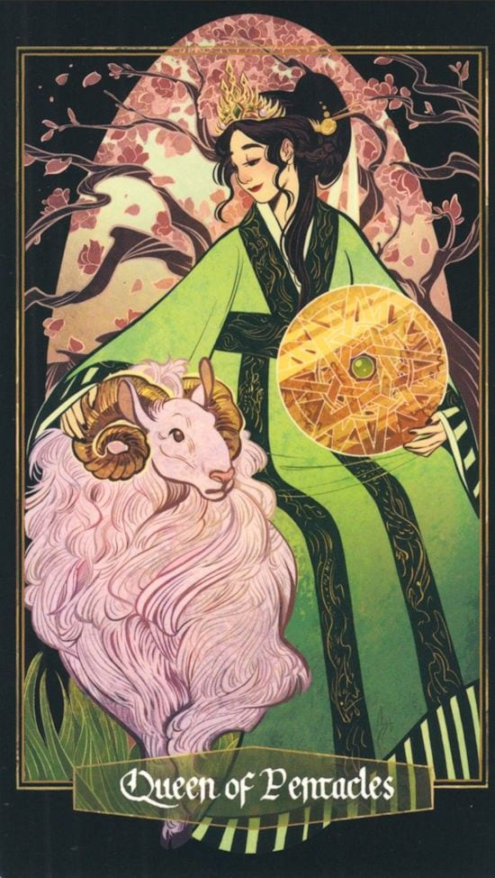 Queen of Pentacles — The Children of Litha Tarot