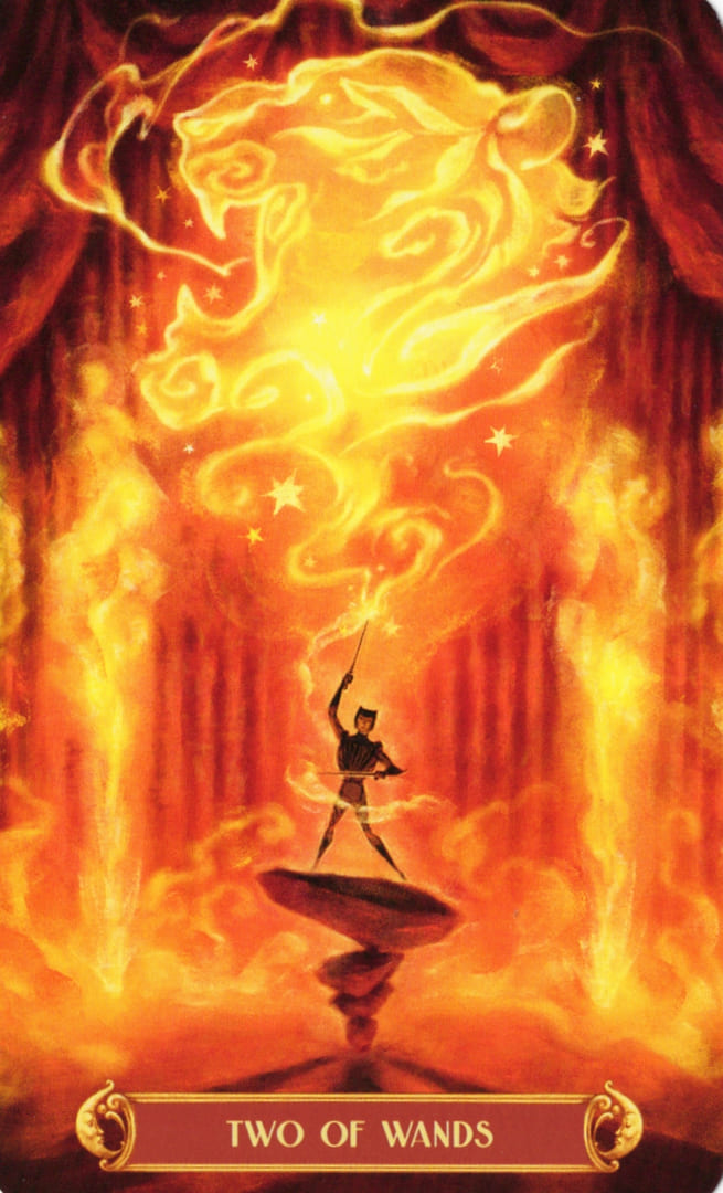 Dos de Bastos — Cirque du Tarot