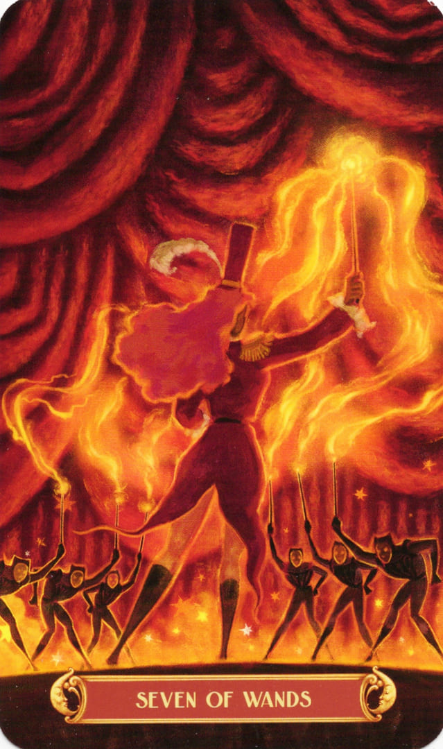 Seven of Wands — Cirque du Tarot