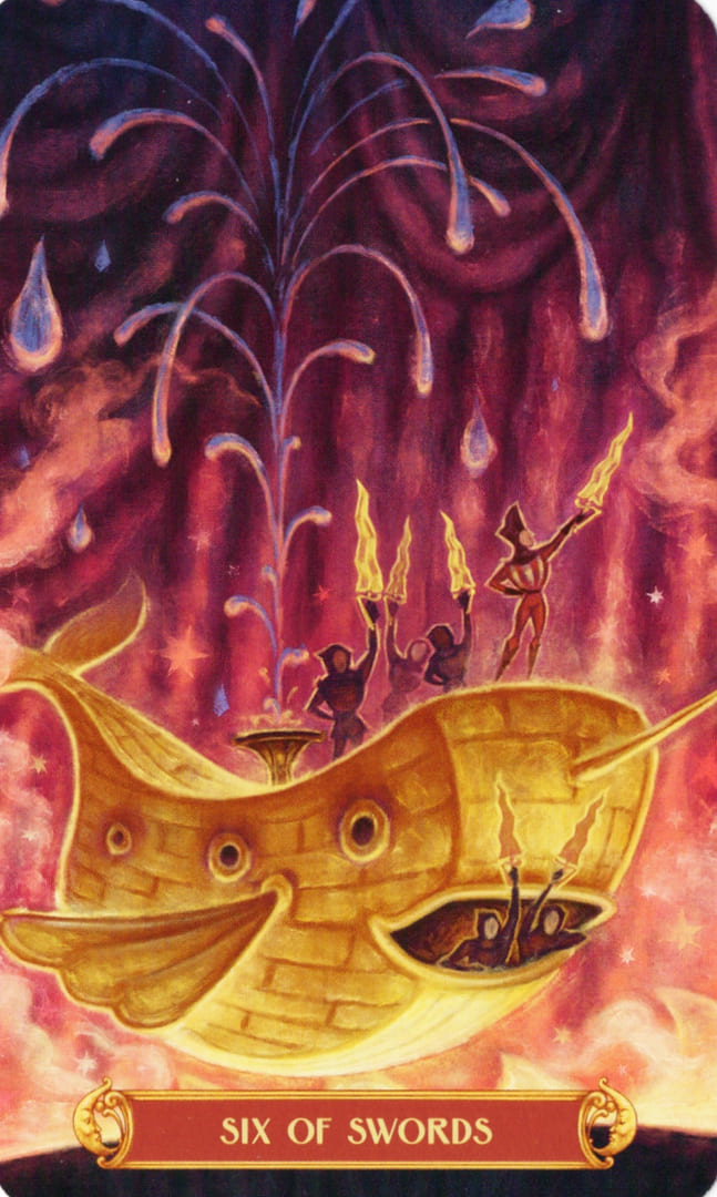 Seis de Espadas — Cirque du Tarot