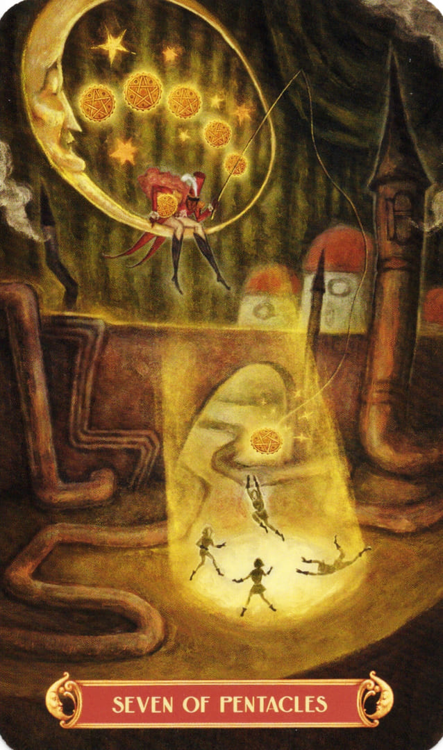 Siete de Oros — Cirque du Tarot