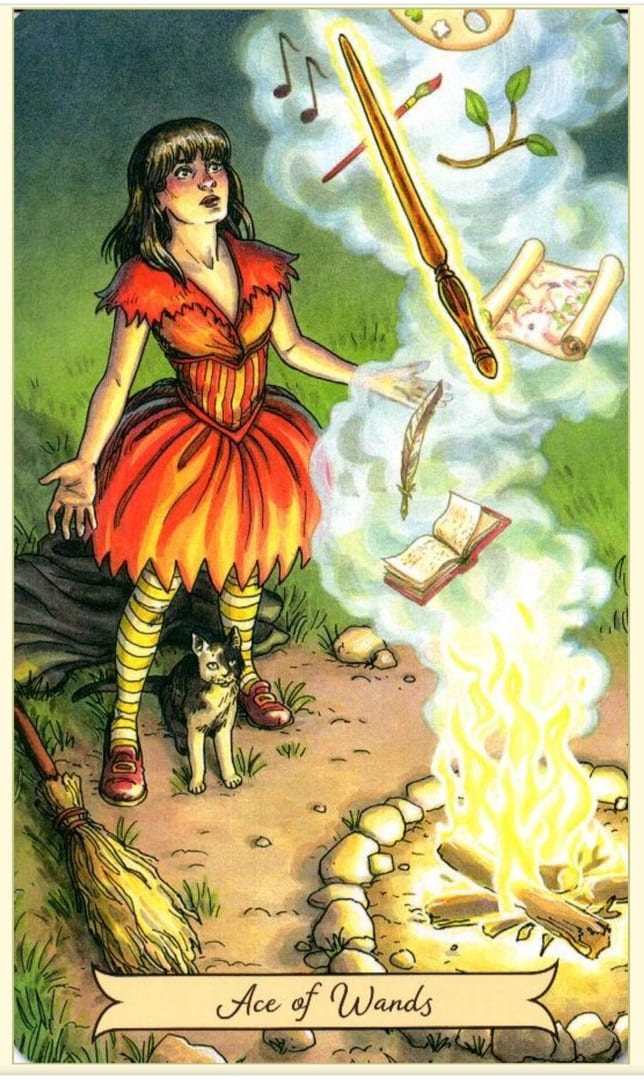 Ace of Wands — Everyday Witch Tarot