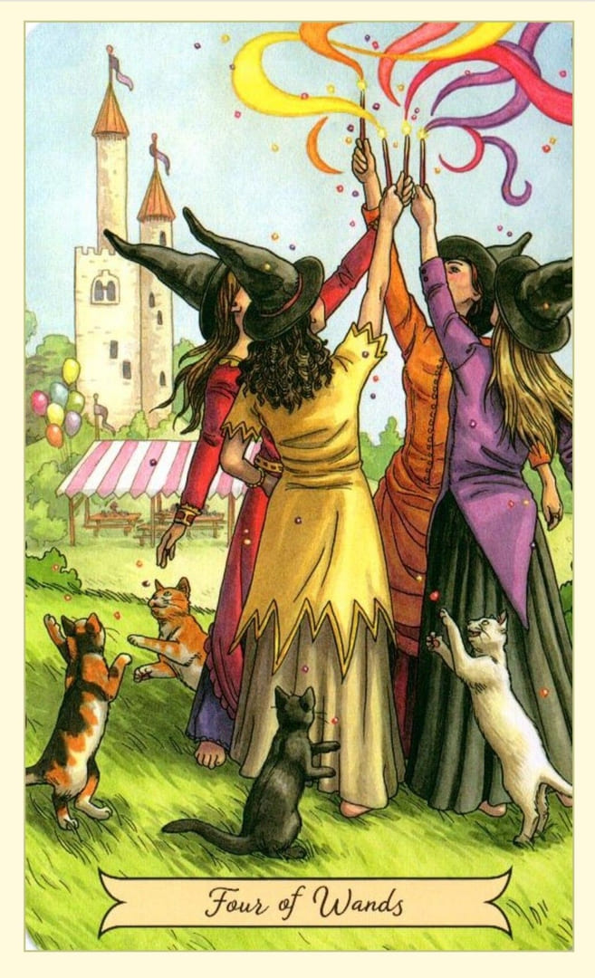 Four of Wands — Everyday Witch Tarot