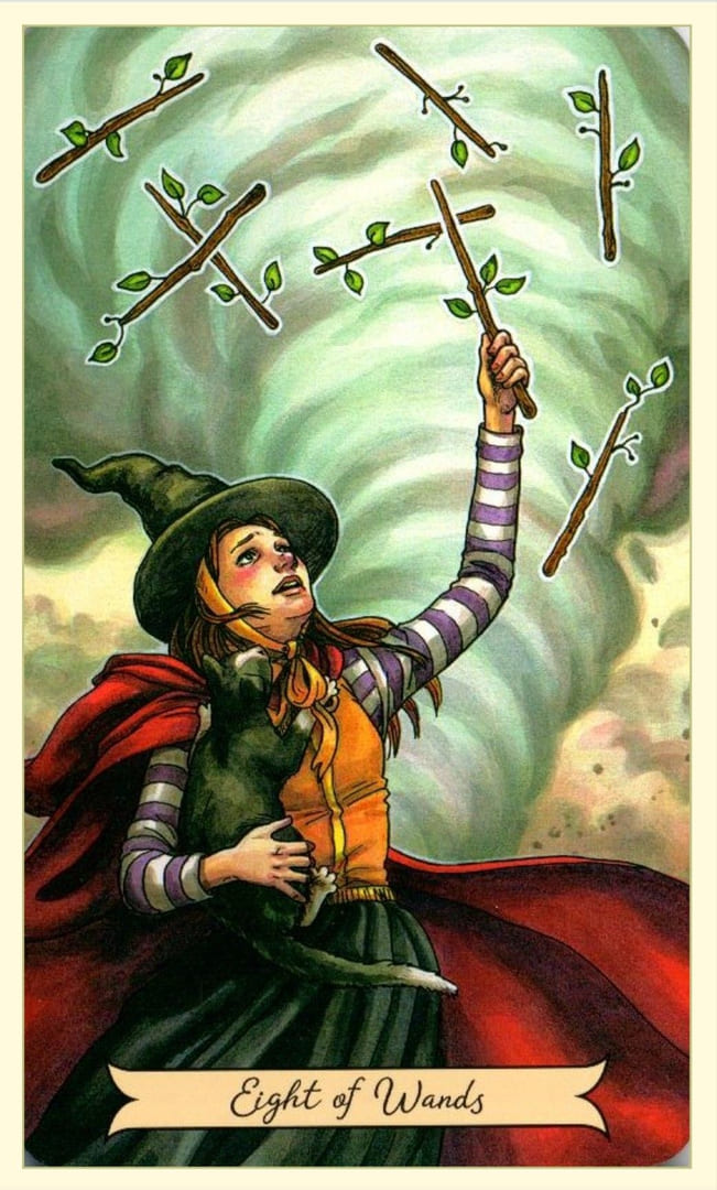 Eight of Wands — Everyday Witch Tarot