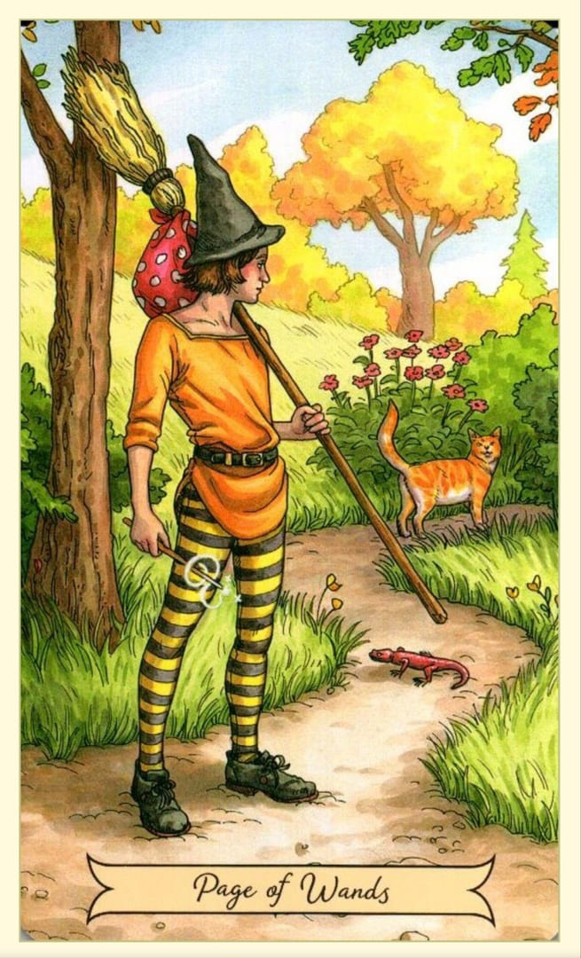 Sota de Bastos — Everyday Witch Tarot