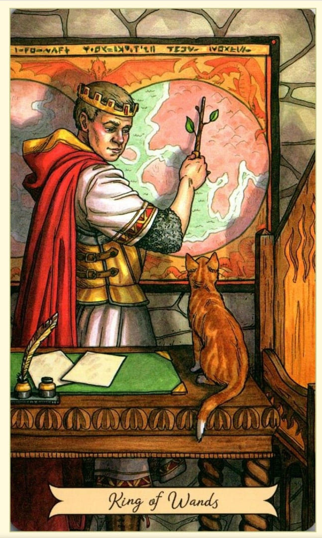 Rey de Bastos — Everyday Witch Tarot