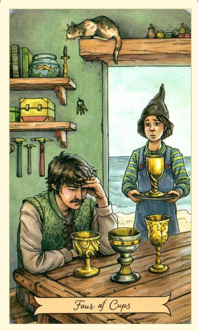 Four of Cups — Everyday Witch Tarot