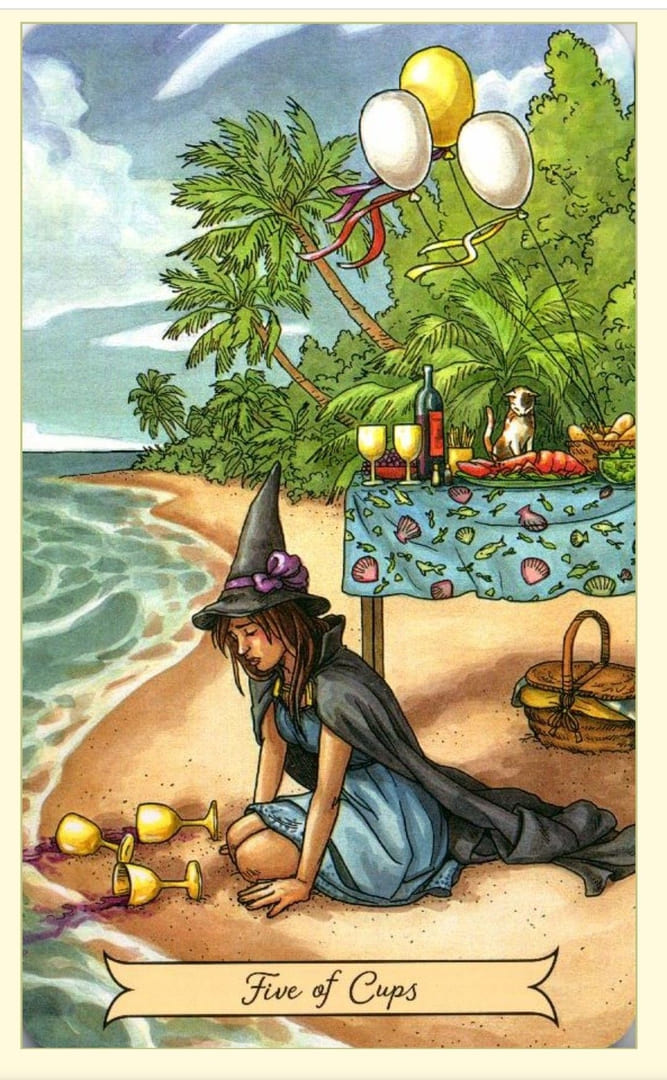 Five of Cups — Everyday Witch Tarot