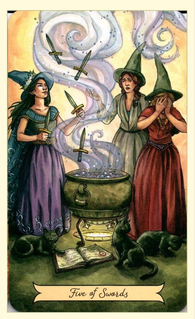 Five of Swords — Everyday Witch Tarot