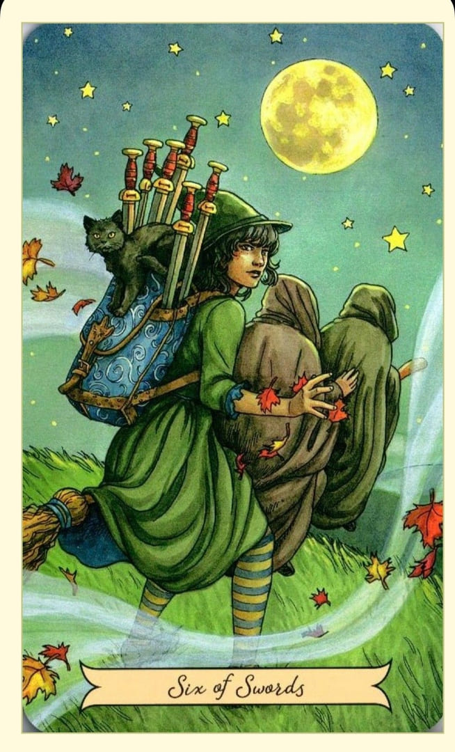 Six of Swords — Everyday Witch Tarot