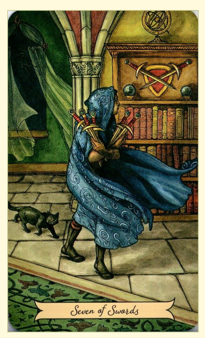 Seven of Swords — Everyday Witch Tarot