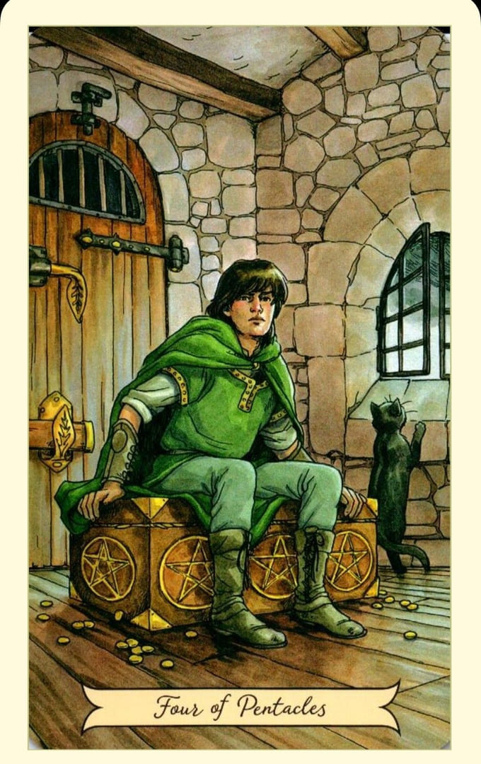 Four of Pentacles — Everyday Witch Tarot