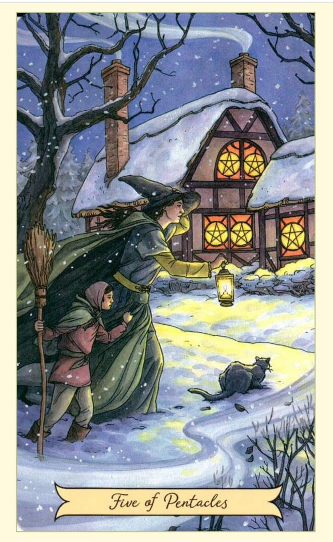 Five of Pentacles — Everyday Witch Tarot