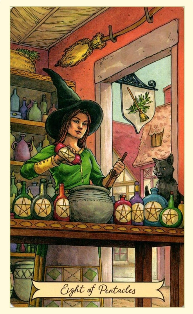 Eight of Pentacles — Everyday Witch Tarot