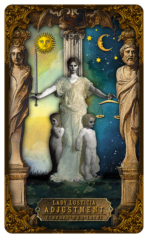 Justice — Crooked Way Gothic Tarot