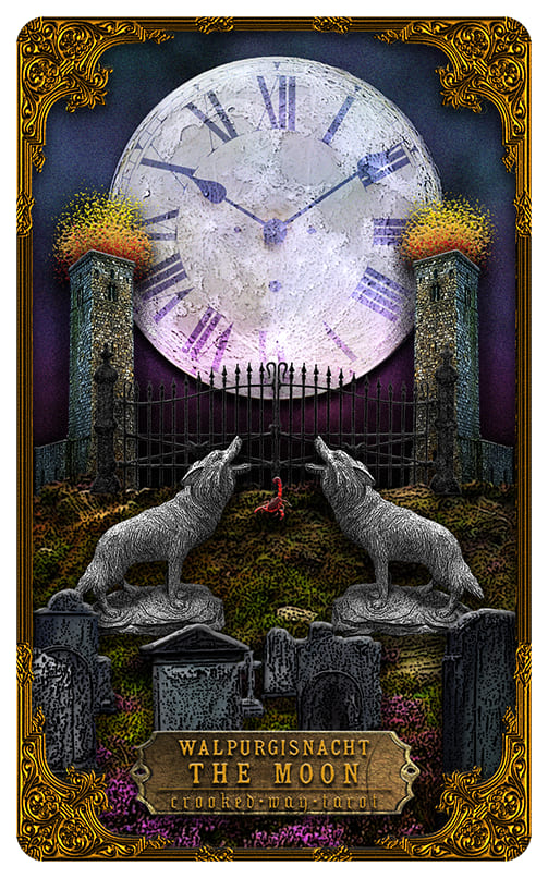 The Moon — Crooked Way Gothic Tarot