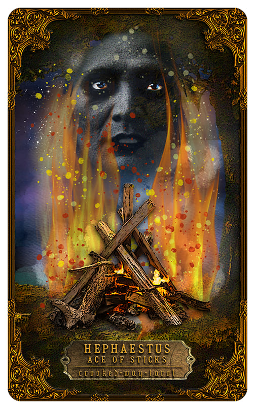 Ace of Wands — Crooked Way Gothic Tarot