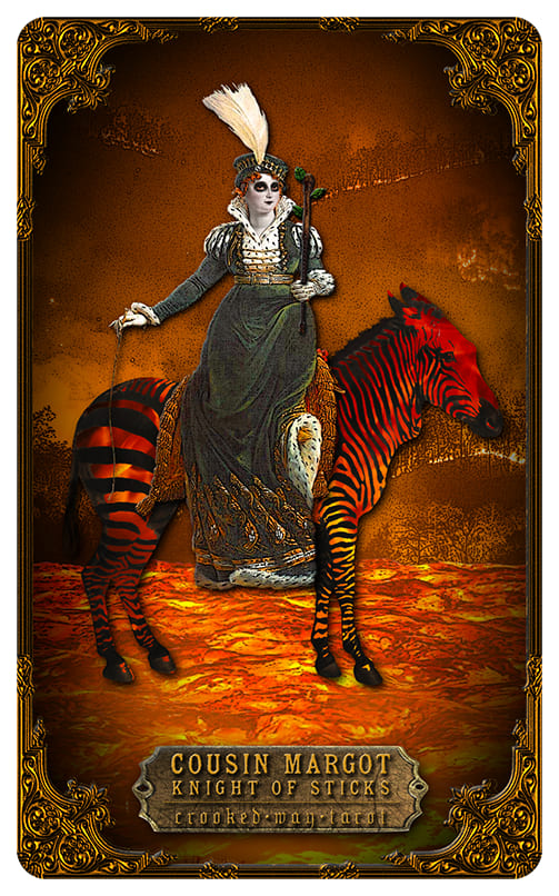 Knight of Wands — Crooked Way Gothic Tarot