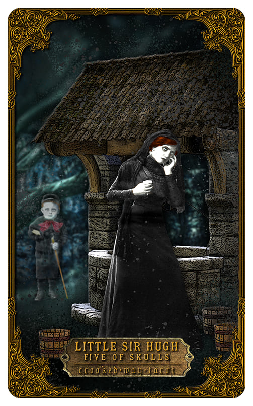 Five of Cups — Crooked Way Gothic Tarot