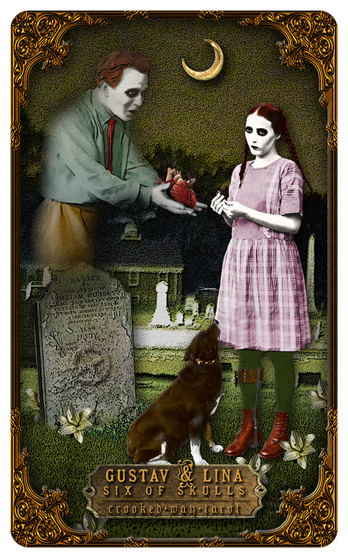 Six of Cups — Crooked Way Gothic Tarot