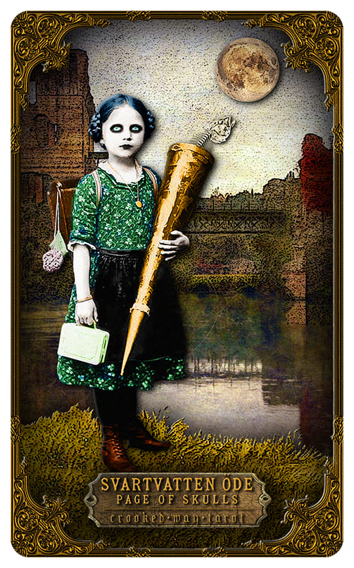 Page of Cups — Crooked Way Gothic Tarot