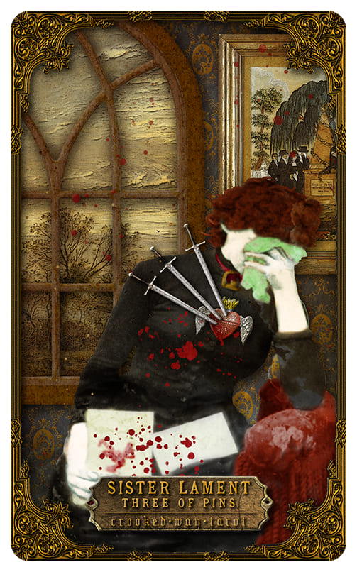 Three of Swords — Crooked Way Gothic Tarot