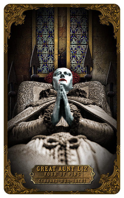 Four of Swords — Crooked Way Gothic Tarot